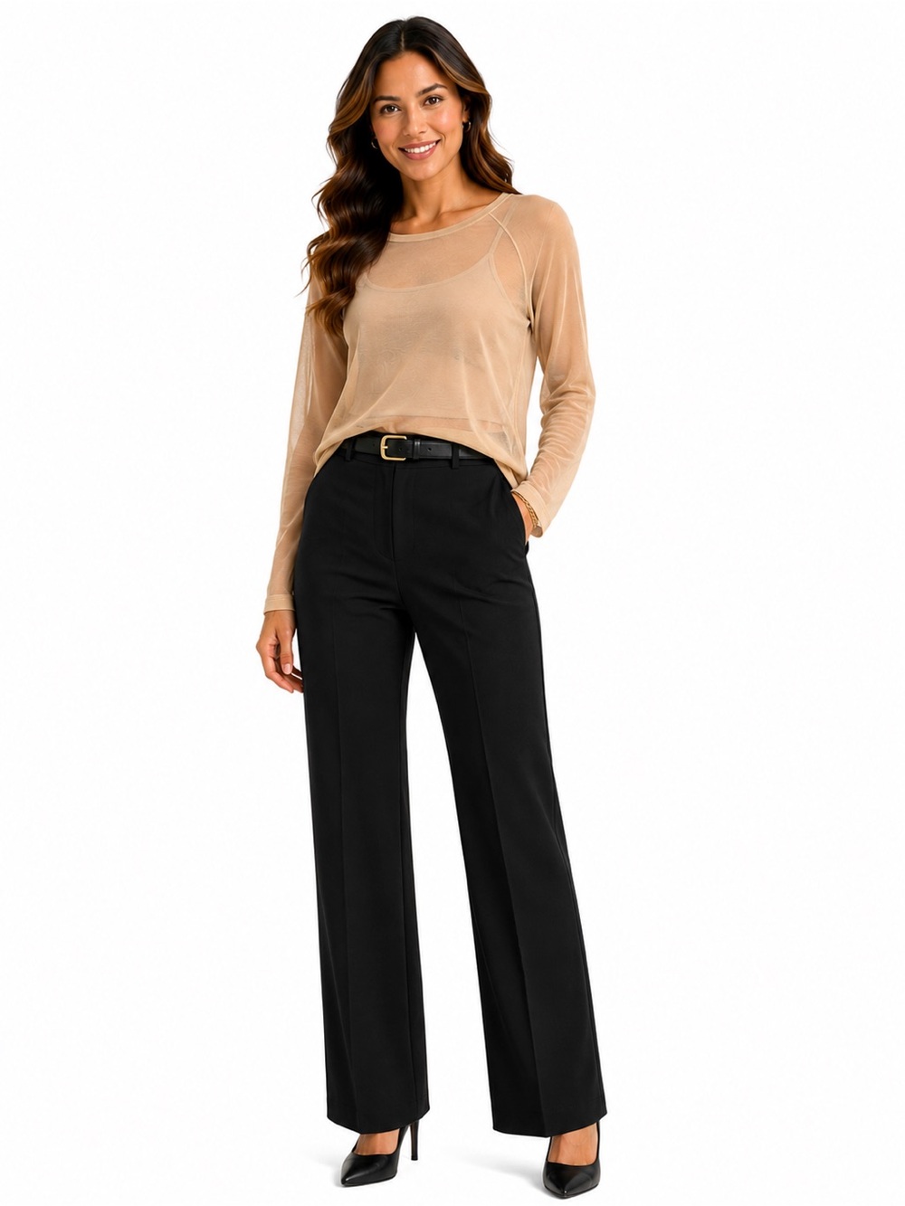 Grace Karin Sheet Tan Top
